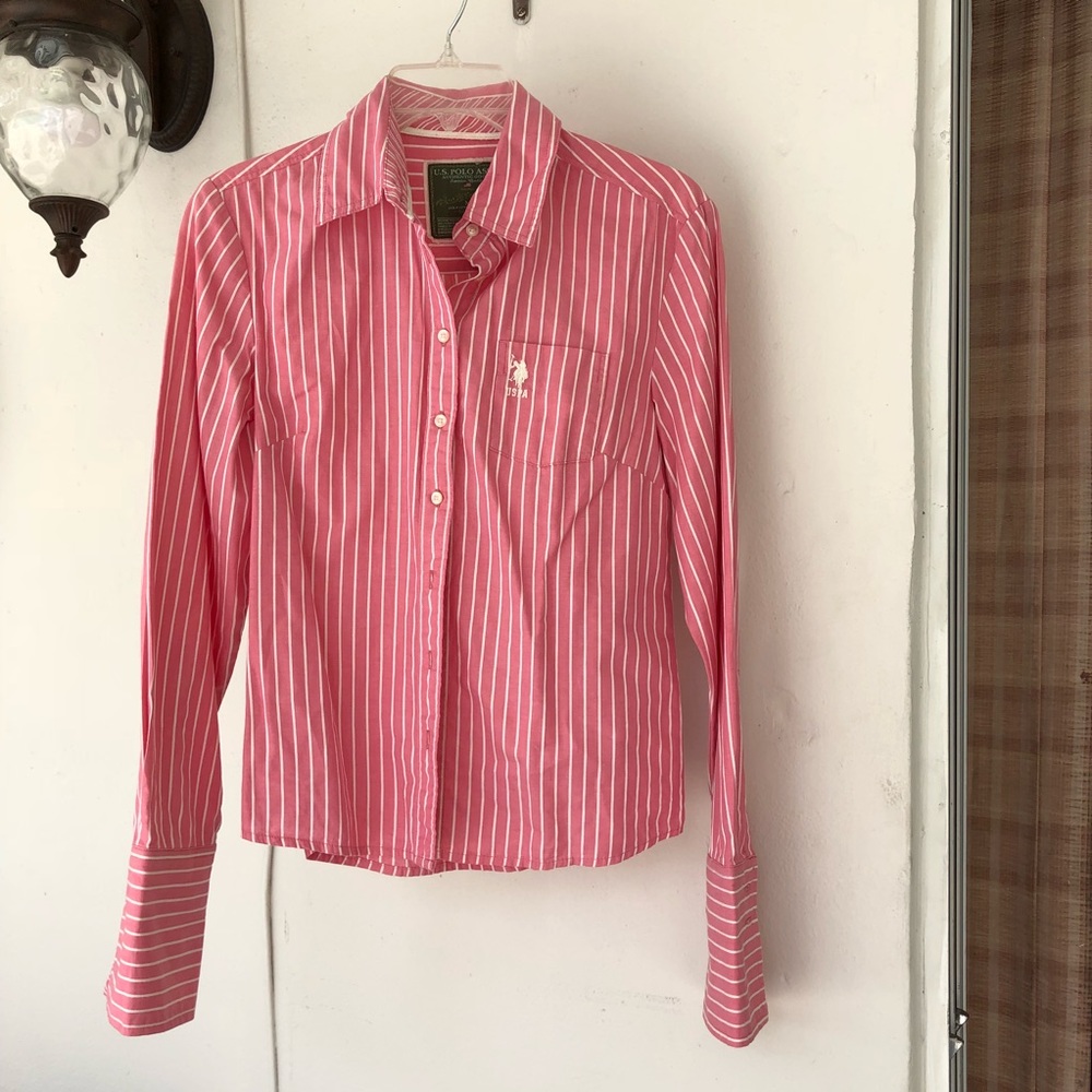 Polo Assn. striped button down shirt